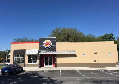 flat roof on Burger King